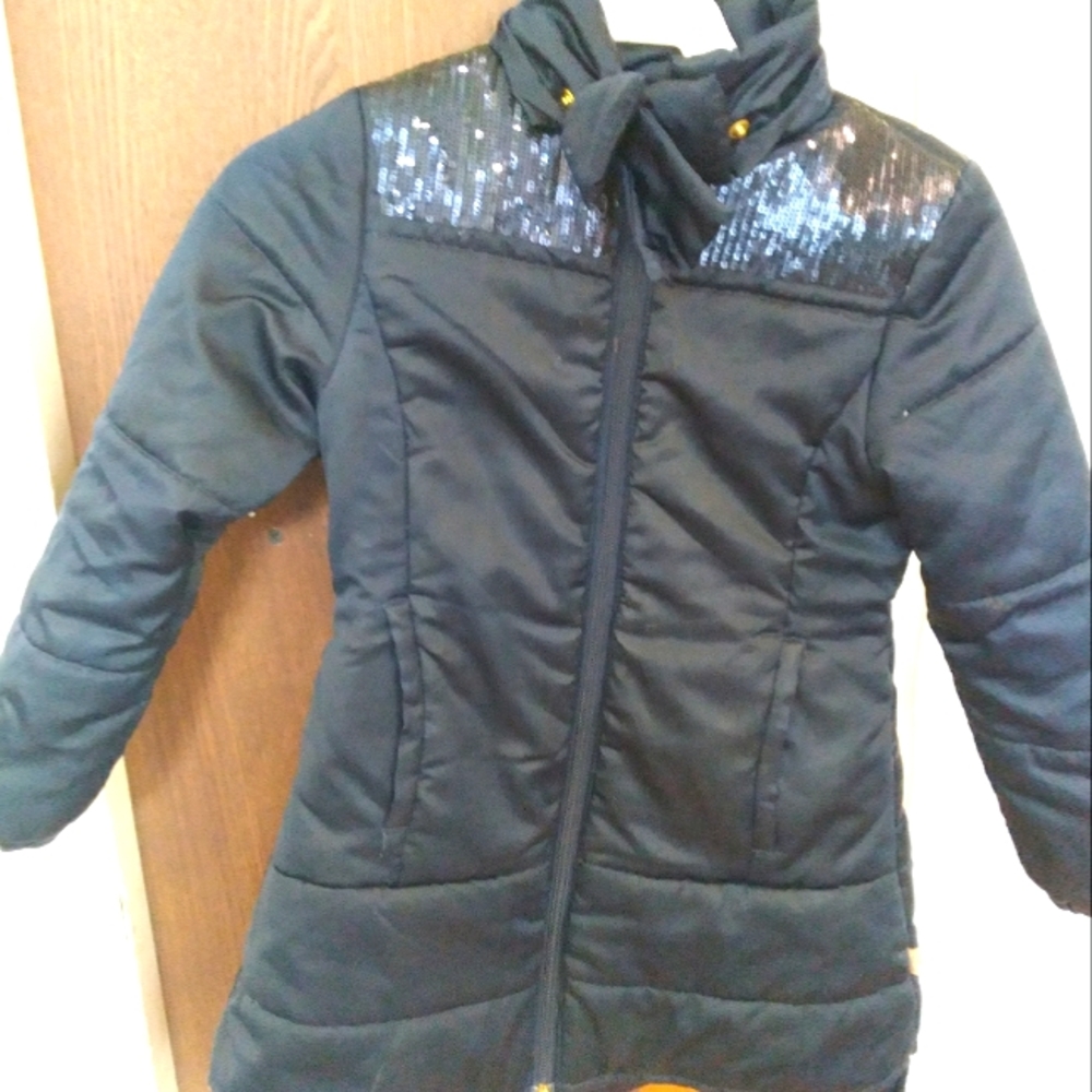 Billieblush puffer coat with sequins sz 5